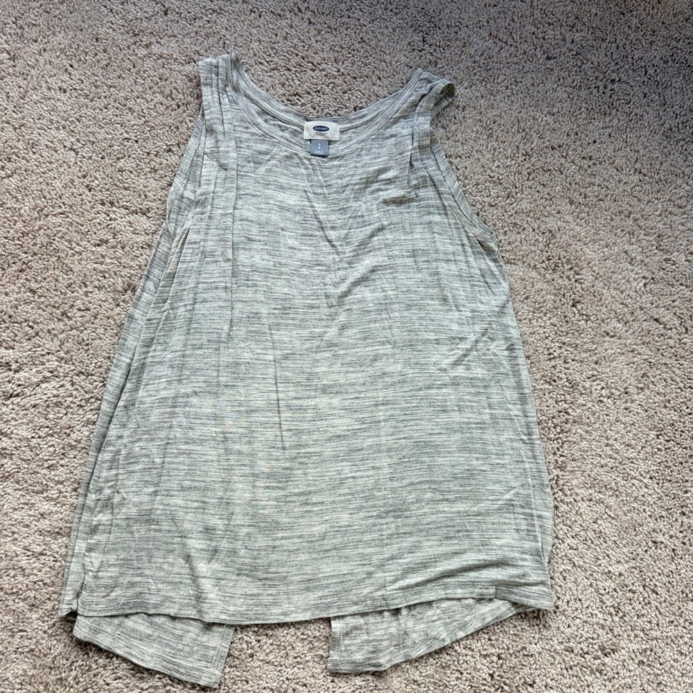 Luxe Gray Open Back Women's Tanktop